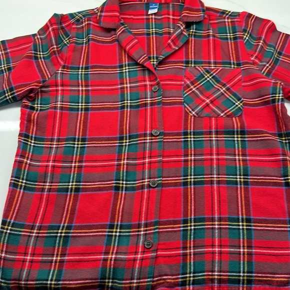 Old Navy Christmas Red Flannel Pajamas set “Match the Fam” size Med EUC - Picture 9 of 10